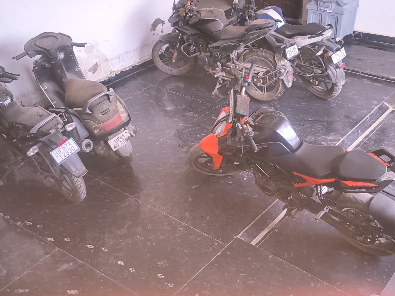 Parking area at Shiv PG House